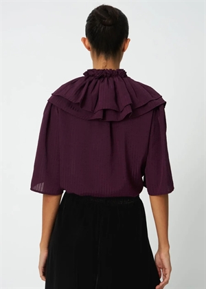 Frill bluse Beetroot Stella Nova 